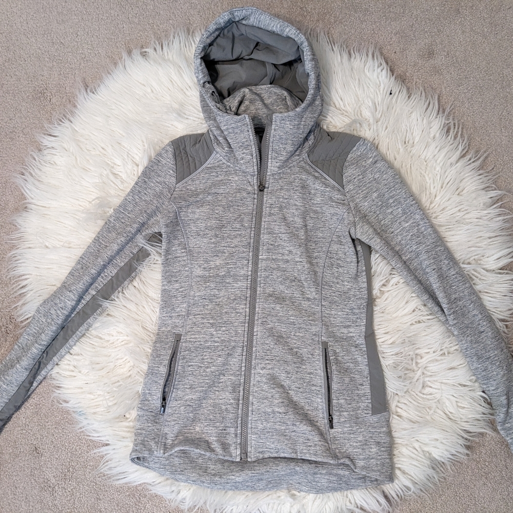 Gray Athleta winter zip hoodie